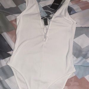 Sexy white body suit